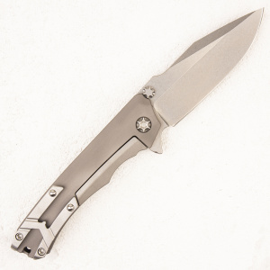 Нож Heretic Knives Wraith Gray Stonewash Standard - складной туристические ножи из стали Нож Heretic Knives Wraith Gray Stonewash Standard - складной туристические ножи из стали