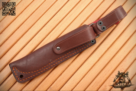 Южный Крест Fang, N690, Конвекс, Микарта красная, Насечка - купить в интернет-магазине Blademan