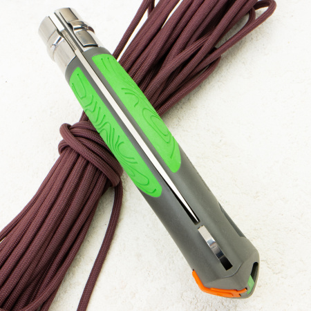 Нож Opinel №12 Explore, XC90, Plastic/Rubber Green, 1899
