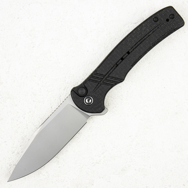 Нож CIVIVI Cogent, 14C28N Silver, Micarta Black, Button Lock, C20038D-7