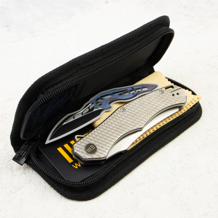 Нож WE Knife RekkeR Flipper Knife, CPM 20CV, Titanium Handle, WE22010G-2