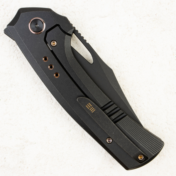 Нож WE Knife Nefaris, CPM 20CV, Copper / Black Titanium Handle - складной туристические ножи из стали