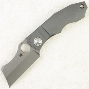 Нож Spyderco Stovepipe, CPM 20CV, Titanium Handle, C260TIP Нож Spyderco Stovepipe, CPM 20CV, Titanium Handle, C260TIP