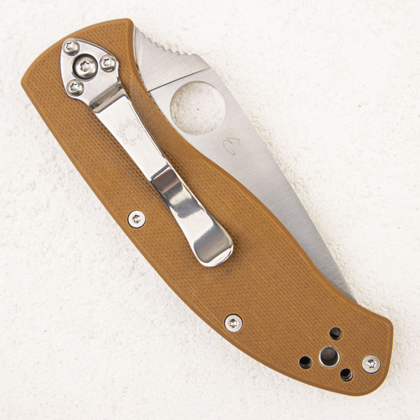 Нож Spyderco Tenacious, 122GPBN, Brown - складной туристические ножи из стали