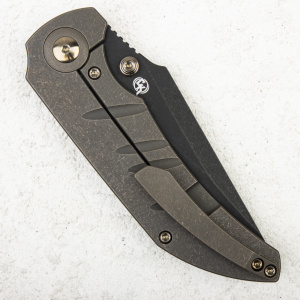 Нож WE Knife Riff-Raff, CPM 20CV, Titanium Bronze - складной туристические ножи из стали Нож WE Knife Riff-Raff, CPM 20CV, Titanium Bronze - складной туристические ножи из стали