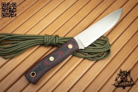 Нож Южный Крест ТКК, N690, Микарта Черно-красная, Насечка - купить в интернет-магазине Blademan