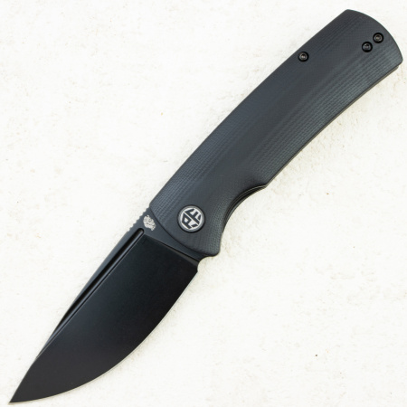Нож Petrified Fish Beluga, K110, Black Stonewash, G10 Black Handle, PFP01DW