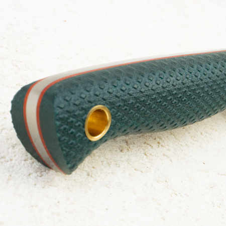 Нож Южный Крест Термит, VG10, Микарта Изумруд, Насечка