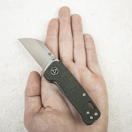 Нож QSP Penguin MINI, 14C28N, Micarta Green