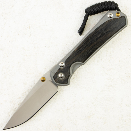 Нож Chris Reeve Small Sebenza 31 Inlay, CPM MagnaCut, Titanium/Bog Oak Handle, S31-1100