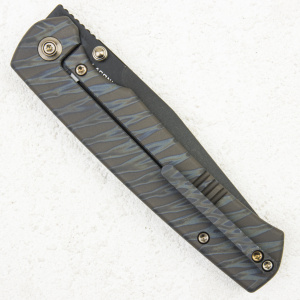 Нож WE Knife Evoke, 20CV, Titanium Tiger Stripe Black - складной туристические ножи из стали Нож WE Knife Evoke, 20CV, Titanium Tiger Stripe Black - складной туристические ножи из стали