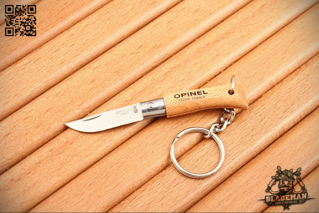 Нож-брелок Opinel №2, Нержавеющая сталь, Бук - купить в интернет-магазине Blademan