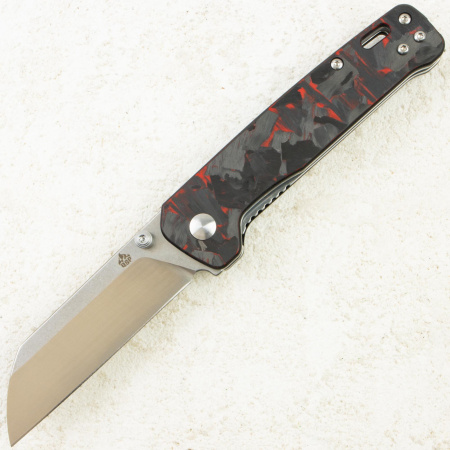 Нож QSP Penguin V2, D2, G10 Black/Red, QS130-F1