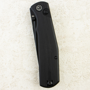 Нож Petrified Fish Lis, Black Stonewashed, 10Cr15CoMov, G10 Black Handle, PFP14DDW