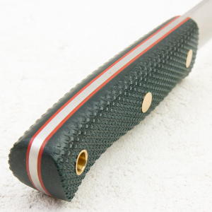 Нож Южный Крест Бушкрафт L, VG-10, Конвекс, Микарта Изумруд, Насечка - купить в интернет-магазине Blademan