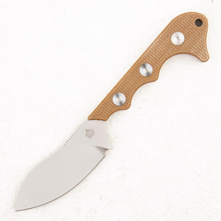 Шейный нож QSP Neckmuk, D2, Micarta Brown, QS125-E