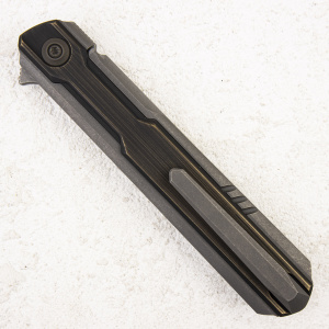 Нож WE Knife Peer, 20CV, 6AL4V Titanium/Brass Gray-Black - складной туристические ножи из стали Нож WE Knife Peer, 20CV, 6AL4V Titanium/Brass Gray-Black - складной туристические ножи из стали
