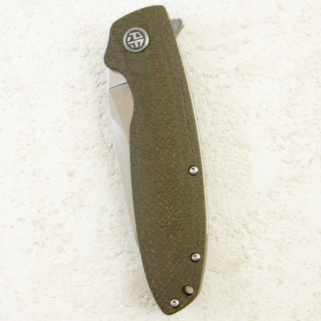 Нож Petrified Fish Terra, Satin, D2, Micarta Khaki Handle, PFB01KAS Нож Petrified Fish Terra, Satin, D2, Micarta Khaki Handle, PFB01KAS