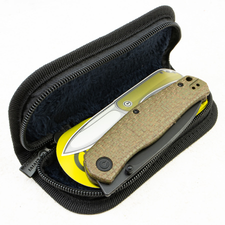 Нож CIVIVI Sokoke Front Flipper & Thumb Stud, 14C28N, Micarta Green, C22007-2 - купить в интернет-магазине Blademan