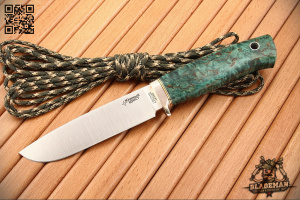 Южный Крест - Чинук, Карельская береза Малахит, M390 - купить в интернет-магазине Blademan