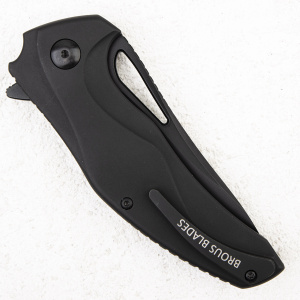 Нож Brous Blades Exo, D2 Blackout, Titanium Black, BRB92 Нож Brous Blades Exo, D2 Blackout, Titanium Black, BRB92