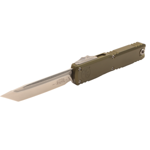Нож Microtech Ultratech GEN IV, Stonewash, M390, Aluminum OD Green Handle, 11234-10 OD