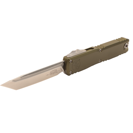 Нож Microtech Ultratech GEN IV, Stonewash, M390, Aluminum OD Green Handle, 11234-10 OD
