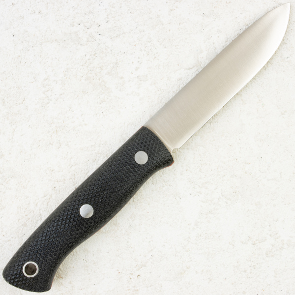 Нож Южный Крест Бушкрафт, Elmax, Convex, Micarta Black, Насечка, 218