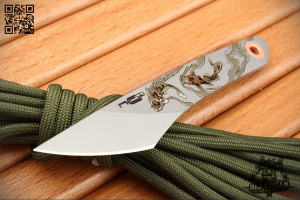 N.C. Custom Koi Bead Blasted, AUS 8, Gray Kydex - купить в интернет-магазине Blademan