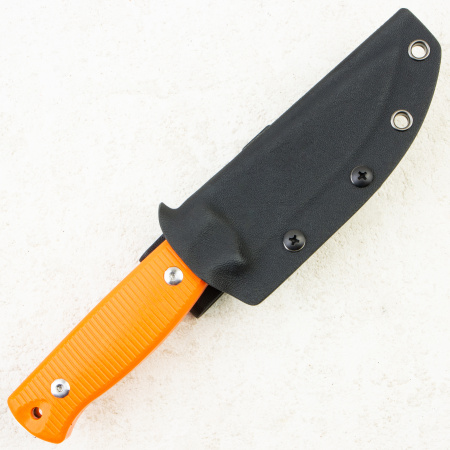 Нож HOT Knife Hoot, Satin, D2, G10 Orange Handle, Kydex