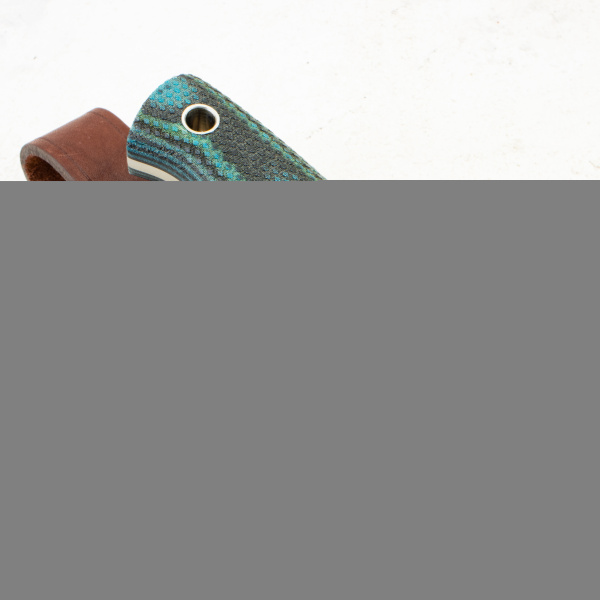 Нож Южный Крест Росомаха, VG-10, Convex, Micarta Black/Blue Handle, 215