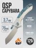 Нож QSP Capybara, M390, Carbon Fiber / Titanium Handle, QS152-A1 Нож QSP Capybara, M390, Carbon Fiber / Titanium Handle, QS152-A1