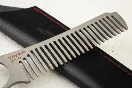 Расческа Для Бороды N.C. Custom 02.02, Titanium BT-6 - купить в интернет-магазине Blademan