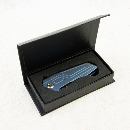 Нож Maxace Panzer, 14C28N, Titanium Blue Нож Maxace Panzer, 14C28N, Titanium Blue