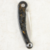 Нож QSP Dolphin, Mirror 14C28N, Carbon Fiber Black with Gold, QS161-A Нож QSP Dolphin, Mirror 14C28N, Carbon Fiber Black with Gold, QS161-A