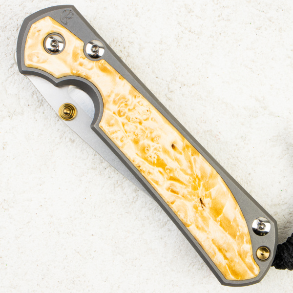 Нож Chris Reeve Large Sebenza 31 Inlay, Polished CPM MagnaCut, Titanium/Box Elder Handle, L31-1138