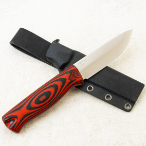Нож OWL Hoot F, N690 Cryo, G10 Black/Red, Kydex