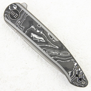 Нож WE Knife Smooth Sentinel, 20CV, Titanium/Carbon+Aluminum Foil - складной туристические ножи из стали Нож WE Knife Smooth Sentinel, 20CV, Titanium/Carbon+Aluminum Foil - складной туристические ножи из стали