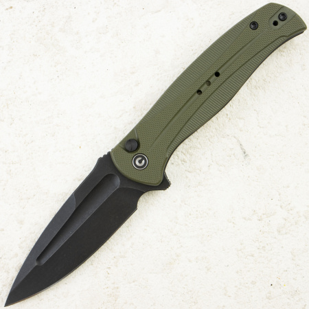 Нож CIVIVI Incindie, Black Stonewashed, 14C28N, G10 OD Green Handle, C23053-2