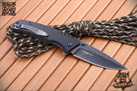 Нож Kershaw Halogen, Blackwash, Carbon - купить в интернет-магазине Blademan