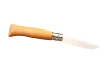 Opinel №8, гравировка «Кабан» — нож в открытом виде с обратной стороны