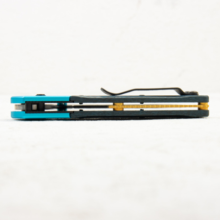 Нож Benchmade Mini Osborne, Gold Class, Damasteel, Carbon Fiber Arctic Storm, 945-221