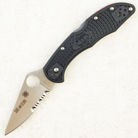 Нож Spyderco Delica 4 Thin Red Line, VG-10, FRN Black, C11FPSBKRD