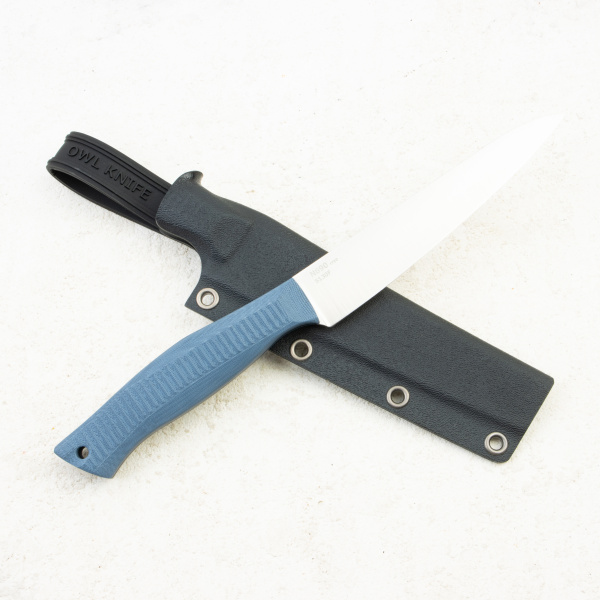 Нож OWL S130 F Универсал, N690 Cryo, G10 Navy Blue, Kydex, (Эксклюзивный цвет)