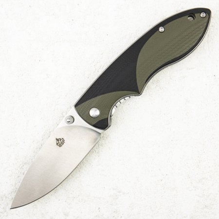 Нож QSP Piglet, 14C28N, G10 Black/Green