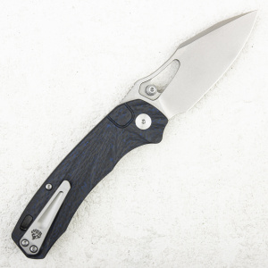 Нож QSP Hornbill, S35VN, Blue Carbon Fiber - складной туристические ножи из стали Нож QSP Hornbill, S35VN, Blue Carbon Fiber - складной туристические ножи из стали