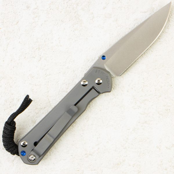 Нож Chris Reeve Small Sebenza 31, Glass Blasted CPM MagnaCut, Titanium Handle, S31-1644