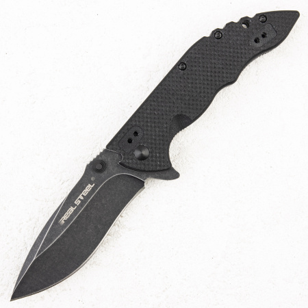 Нож Realsteel E77 Flipper Black, Blackwashed