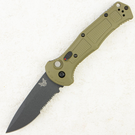 Нож Benchmade Claymore Combo, D2, Grivory Green, 9070SBK-1