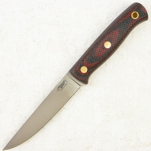 Нож Южный Крест Рыбацкий М, Elmax, Micarta Black/Red, Насечка
